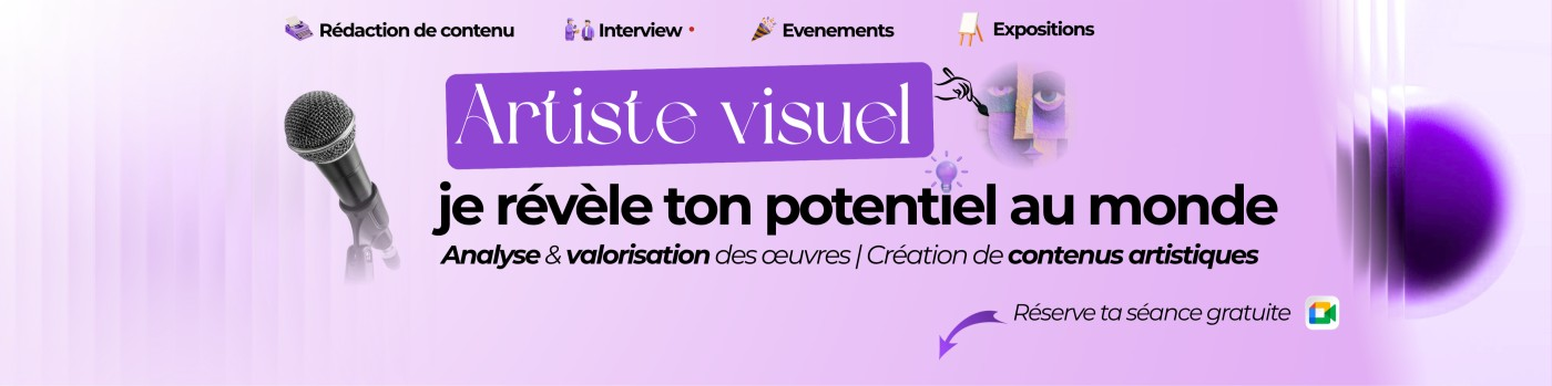 Bannière LinkedIn : Artiste visuel, je révèle ton potentiel au monde